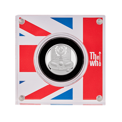 A picture of a Pièce d’argent de 1/2 oz The Who de qualité épreuve numismatique (2021)